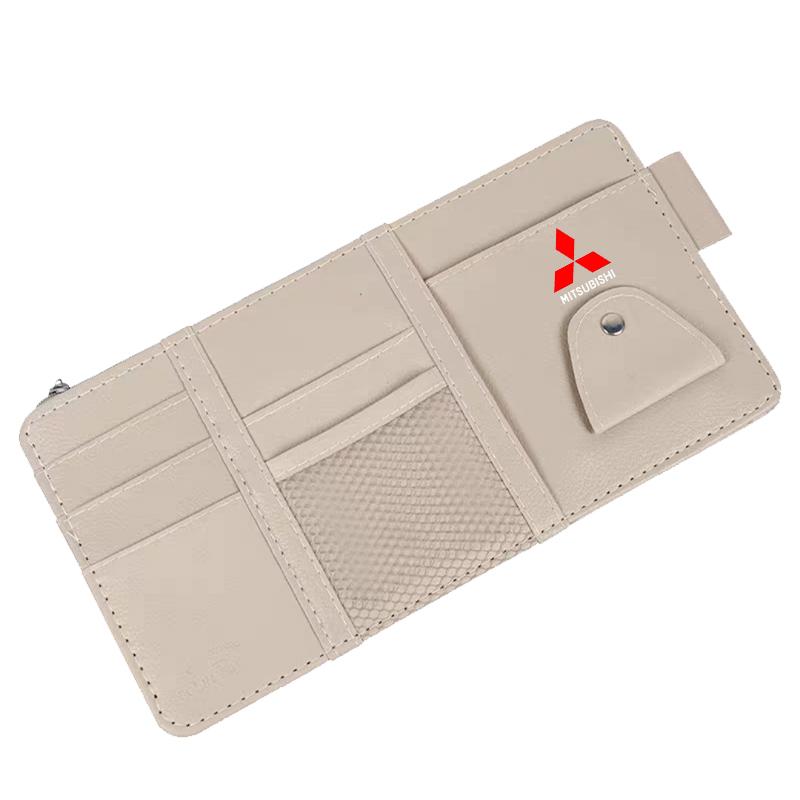 Автомобильный солнцезащитный козырек Точечный тип Многофункциональная сумка для хранения Для Mitsubishi ASX Lancer L200 Pajero Sport Attrage Mirage Eclipse