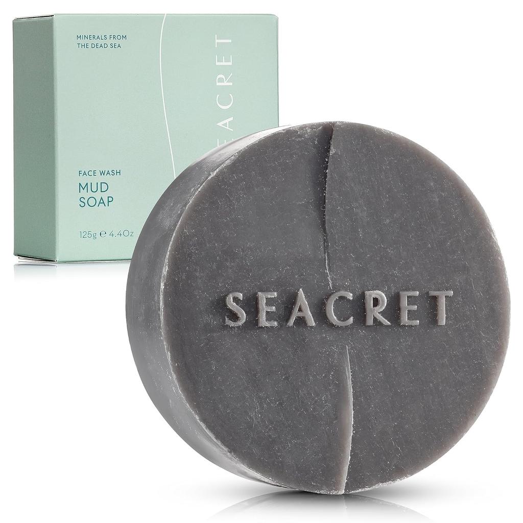 SEACRET Матирующая Грязь для Лица Мёртвого Моря Твердое Мыло для Лица 125г, Очищающее Средство, Инфузия, Мыло, Пенка, Уход за Кожей,