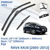 3 шт. для TOYOTA RAV4 XA30 2005-2012 24 "16" 12 "передние и задние щетки стеклоочистителя лобовое стекло резак для окон аксессуары 2007 2008 2009 2010 2011 2012