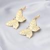 Сплав Модные Простые Клипсы для Ушей Бабочки Полый Дизайн Стильные Серьги Животное