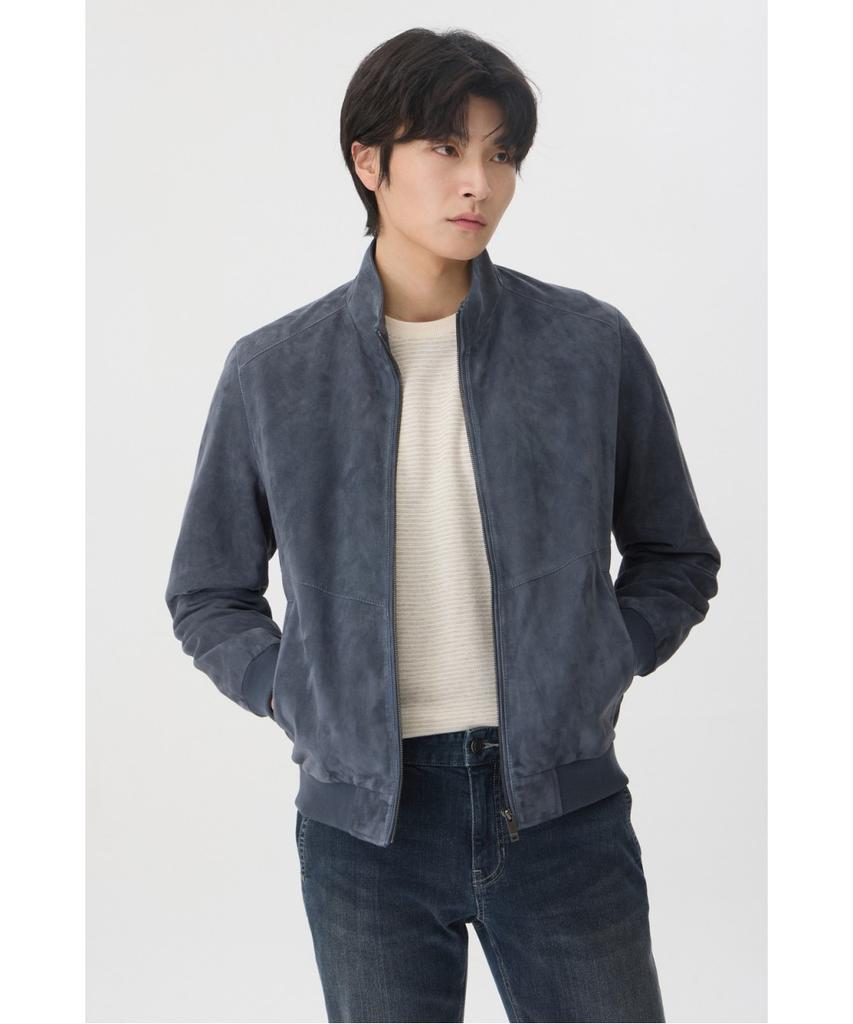 Brentwood [Boulder Leather] Goat Suede Blouson Brudx26111Bux