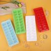 16 Gird 3D Ice Cube Maker Tray With Lid Plastic Ice Mold Diy Refrigerator Moulds Ice Cube Maker Household Kitchen Tools