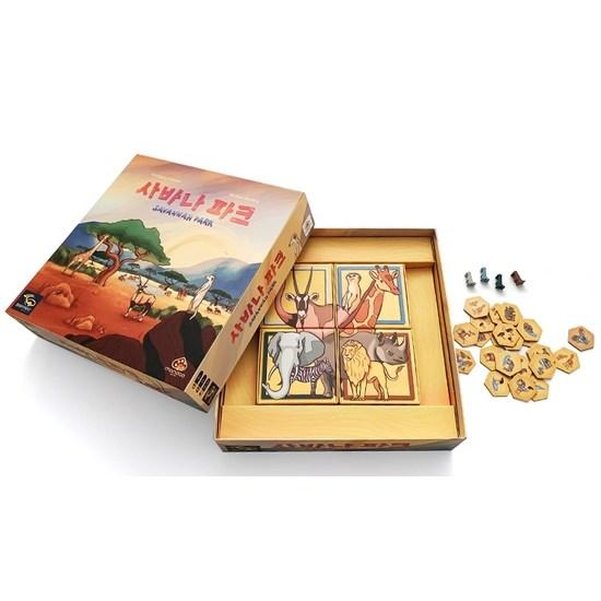 ASMODI KOREA Savannah Park Tile Laying Board Game, популярная корейская игра