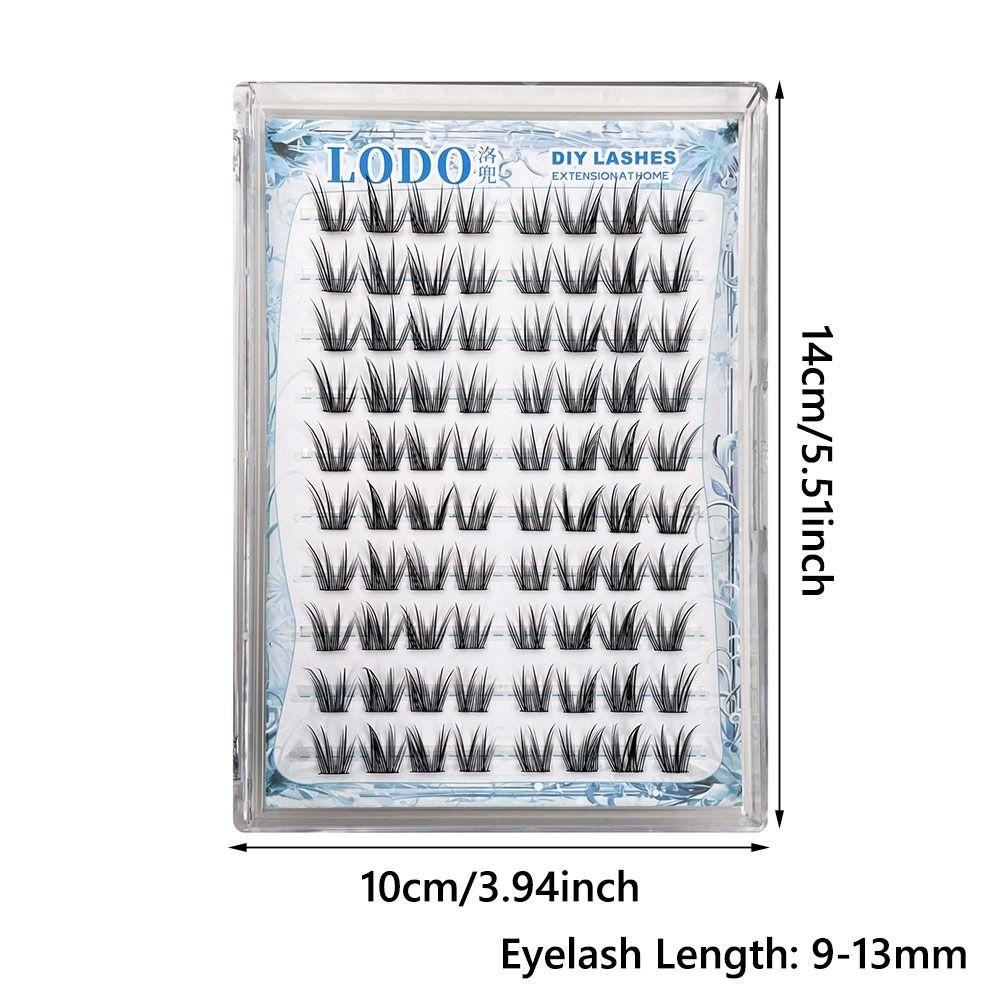 80 шт. Ультратонкие ленточные ресницы без клея в стиле аниме, французские индивидуальные ресницы для женщин