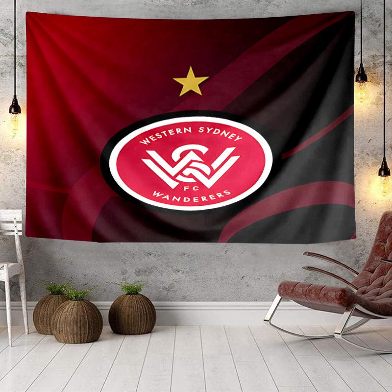 Гобелен Western Sydney Wanderers Fc, Гобелен с уникальным дизайном, Настенный декор для спальни, гостиной, игровой комнаты, Теплые фанатские подарки на праздник