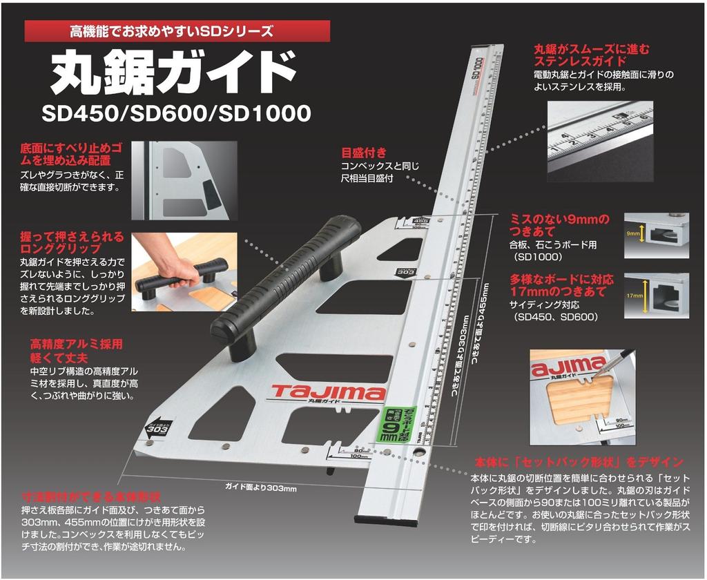 Направляющая для дисковой пилы Tajima SD1000 Длина 1000 мм MRG-S1000