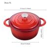 Эмалированная чугунная кастрюля-голландка с крышкой 5 л Эмалированная кастрюля для супа Кастрюля для приготовления супа Чугунная кастрюля-голландка с двумя ручками для выпечки хлеба