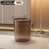 Большой прозрачный пластиковый мусорный бак для дома, высокая эстетика, прижимное кольцо, толстая корзина для бумаги, кухня, ванная комната, гостиная