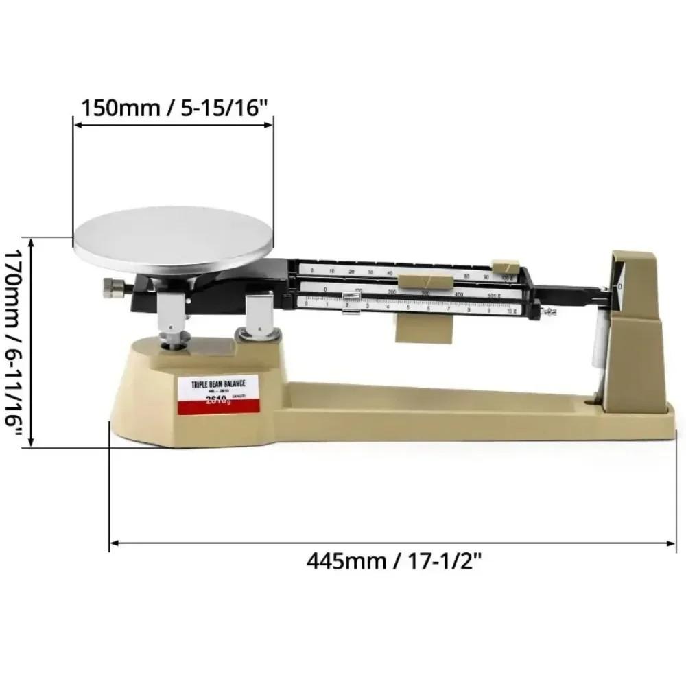 Лабораторные тройные весы-балансир Профессиональный высокоточный измерительный инструмент