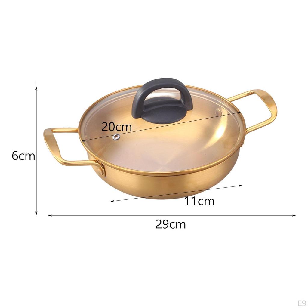 Корейская кастрюля с лапшой рамэн, кастрюля для супа кимчи, быстро нагревающаяся домашняя кулинария