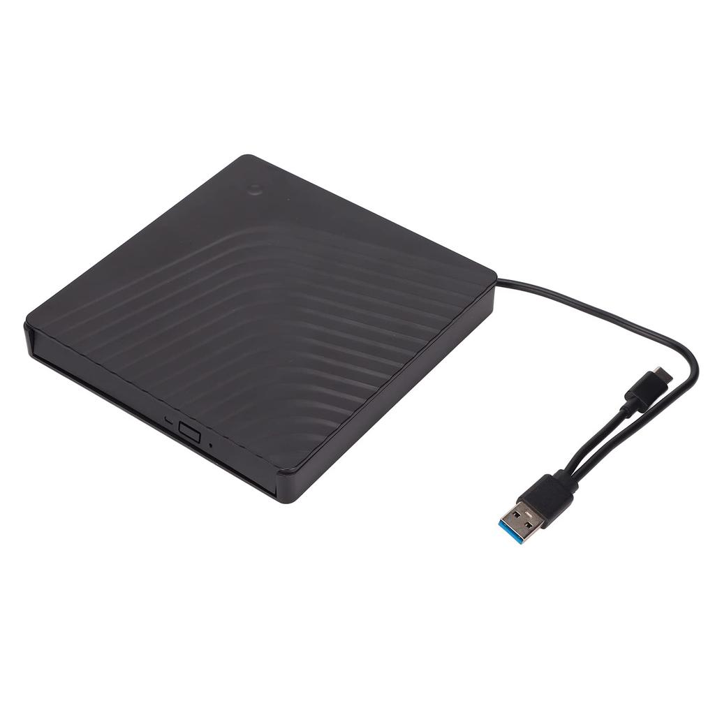 External DVD Drive Removable 5Gbps Laptop Optical Drive Support SATA I Support Power Saving Sleep for SATA DVDRW Drive Box, USB3.0/USB2.0 Enclosure,
