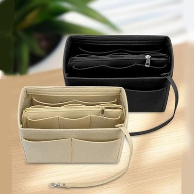 Фетровый вкладыш для сумки, органайзер для косметики, контейнер для туалетных принадлежностей, сумка-контейнер, чехол для хранения, для девочек