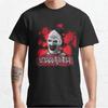 Винтажная футболка Terrifier для мужчин Фильм ужасов Страшный клоун QХэллоуин Фильм Terrifier 100% хлопок Печатные футболки Идея для подарка Топы