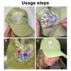 2 листа водорастворимого стабилизатора для вышивки DIY Stick Stitch бумага для вышивки с предварительно напечатанными цветами, листьями, животными узорами для начинающих любителей шитья