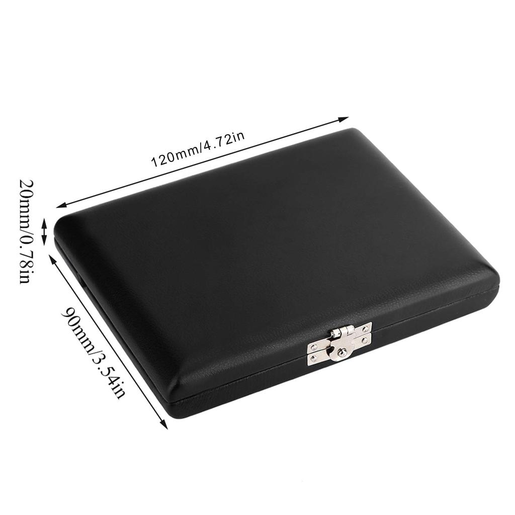 Saxophone Reed Case, Wooden Saxophone Reed Case, PU Saxophone Reed Case, Easy to Clean, Reed Storage Case, Reed Box, Slightly Waterproof, for