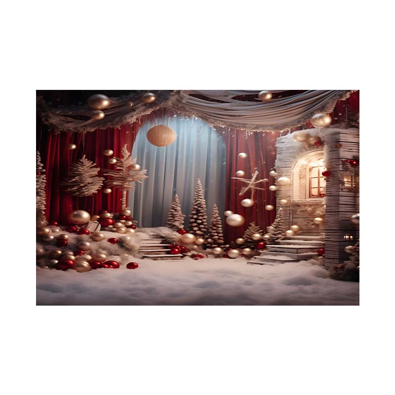 Внутреннее окно, снежинка, украшение, сценический тематический фон, ткань, фон, украшение на стену, фото ткань