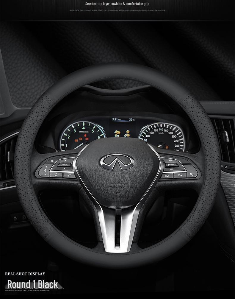 Чехол на руль Infiniti - Натуральная кожа (QX50, QX60, Q70L, Q50L, FX3)