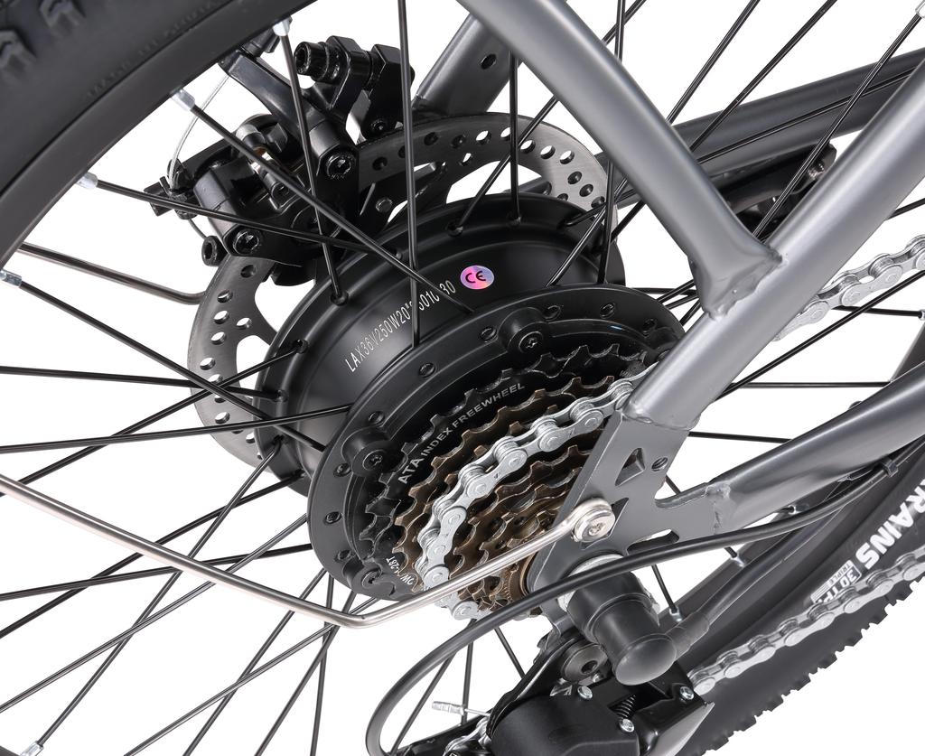 SINOHON C20 Городской складной электровелосипед для поездок на работу с сиденьем для буксировки, мотор 250 Вт, аккумулятор 36 В 18 Ач, городской электровелосипед, 20-дюймовые дорожные шины, удобный электровелосипед