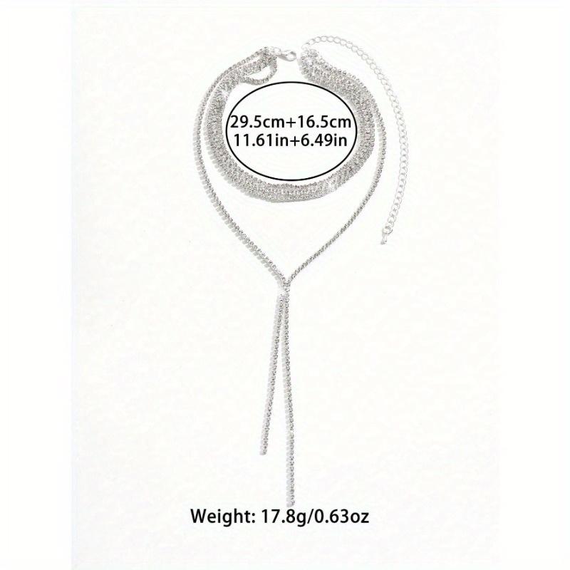 Роскошный и элегантный стиль, многослойное ожерелье с кисточками черного/белого цвета, сверкающие стразы, для невест, изысканные аксессуары, подчеркивающие темперамент