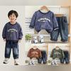 Kids Casual Long-Sleeve Set, Comfortable Daily Wear Outfits