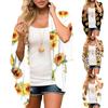 Women's Fashion Chiffon Printed Cardigan Loose Plus Size Beach Cover-Ups
