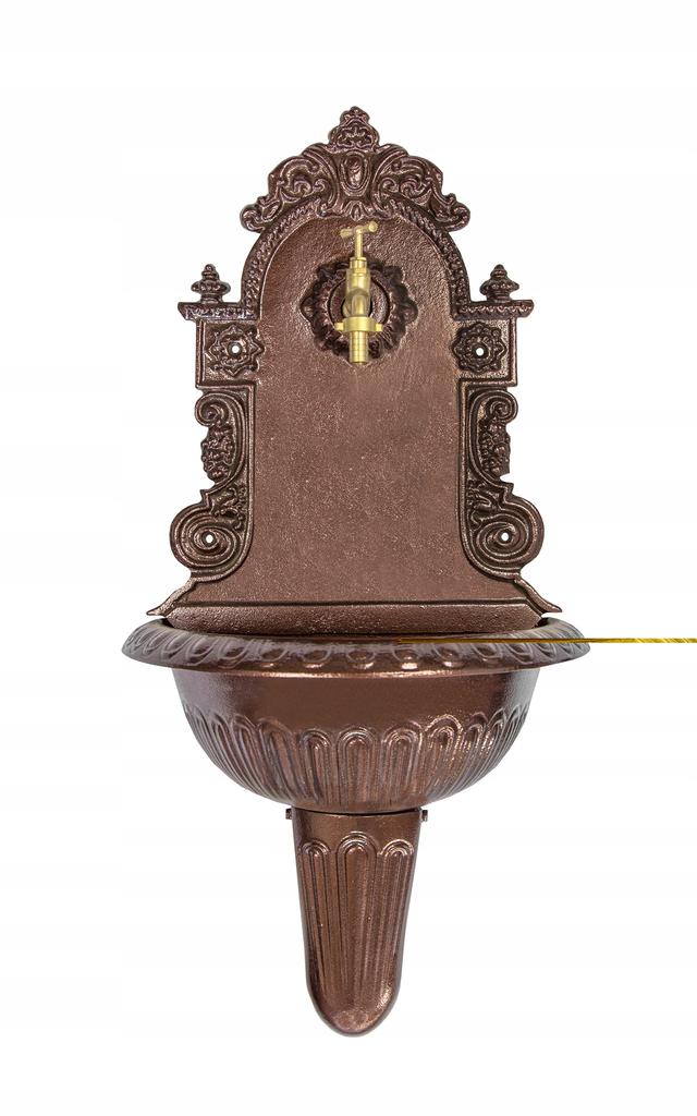 Wall-mounted cast iron garden sink