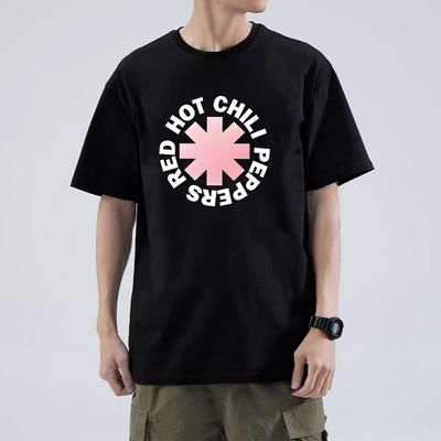 Red Hot Chili Peppers Новый Логотип Графические Футболки Мужские Мультяшные Крутая Одежда Мужчины Женщины Харадзюку Короткий Рукав Свободные Дышащие Футболки