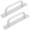 2Pcs Sliding Door Pulls Aluminum Alloy No-Drill Cabinet Handles Balcony Door Drawer Pulls Secure Grip Cabinet Handles