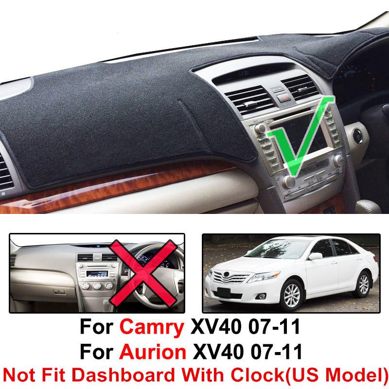 Для Toyota Camry Aurion XV40 2007-2009 2010 2011 Коврик на приборную панель Защитная накладка на панель приборов Анти-УФ Солнцезащитный козырек Защита коврика Автоаксессуары