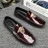 Large Size 48 Summer Doudou Shoes Lazy One Pedal Business Casual Leather Shoes Men's Breathable Korean Version Fashion Driving Men's Shoes