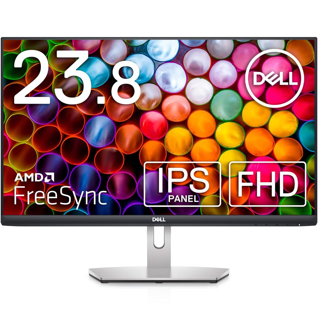 Dell S2421H Inch Monitor Display No Bright Spot Replacement 23.8 (3-year warranty/FHD/IPS matte/HDMI x2/Tilt adjustment/AMD FreeSync/Speaker)