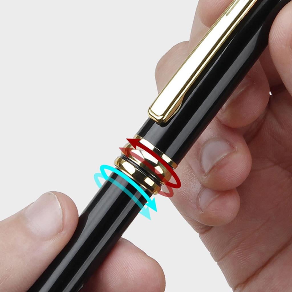 6 шт. шариковых ручек, шариковые ручки с черными чернилами, офисные ручки, гладкие ручки для письма, металлическая ручка для подписи, школьные канцелярские принадлежности