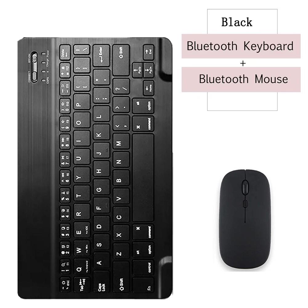 10-дюймовая беспроводная мини-клавиатура Bluetooth для iPad, телефона, планшета. Портативная Bluetooth-клавиатура и мышь для Samsung Android