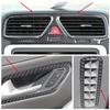 Carbon Fiber Car Interior Trim Strips For Volkswagen VW Scirocco Center Console Gear Shift Frame Panel Sticker Car Accessories
