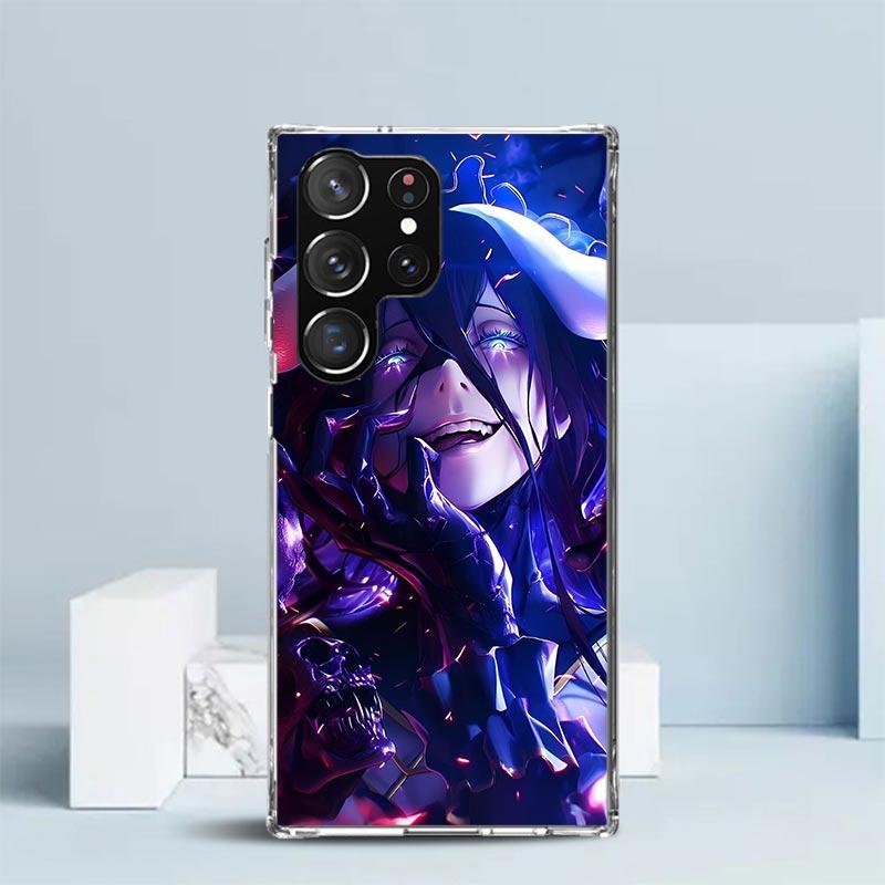 Чехол для телефона Аниме Overlord Альбедо для Samsung Galaxy S24 S25 Edge S26 Ultra S22 S23 Plus S21 + S20 FE Мягкий ТПУ Задняя крышка Galaxy