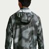 Men's Nike MILER Running Jackets Men's Black/Smoke Gray Hooded Non Detachable Moderate