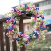 15-дюймовый венок из тюльпанов для входной двери, весенне-летний венок из искусственного шелка