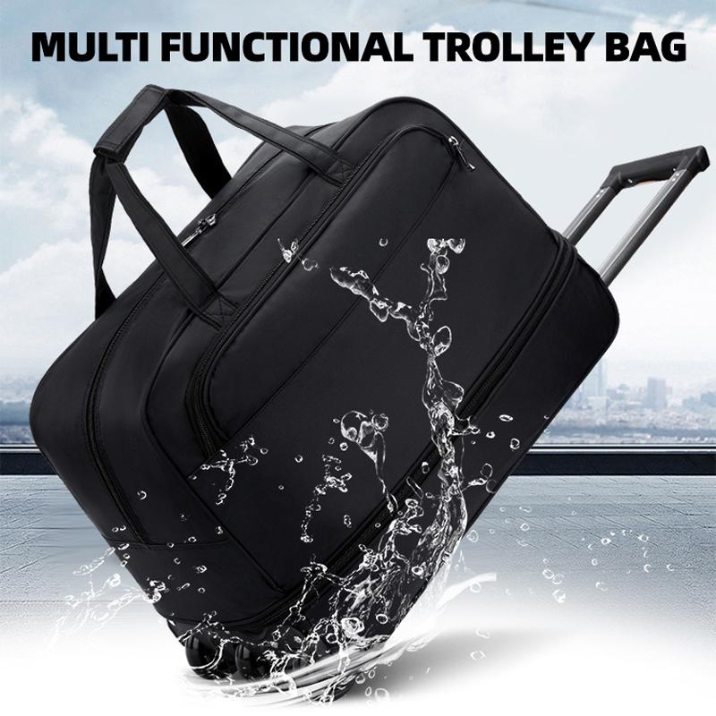 Новая Модная Сумка-тележка Тканевая сумка Оксфорд Большая Вместимость Складная Водонепроницаемая и Износостойкая Для Путешествий на Короткие Расстояния Унисекс Сумка для Хранения