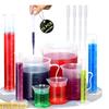 11Pcs Graduated Cylinders Beakers and Pipettes Set for School Science Labs Cylinders Beakers Pipettes Set with Brush