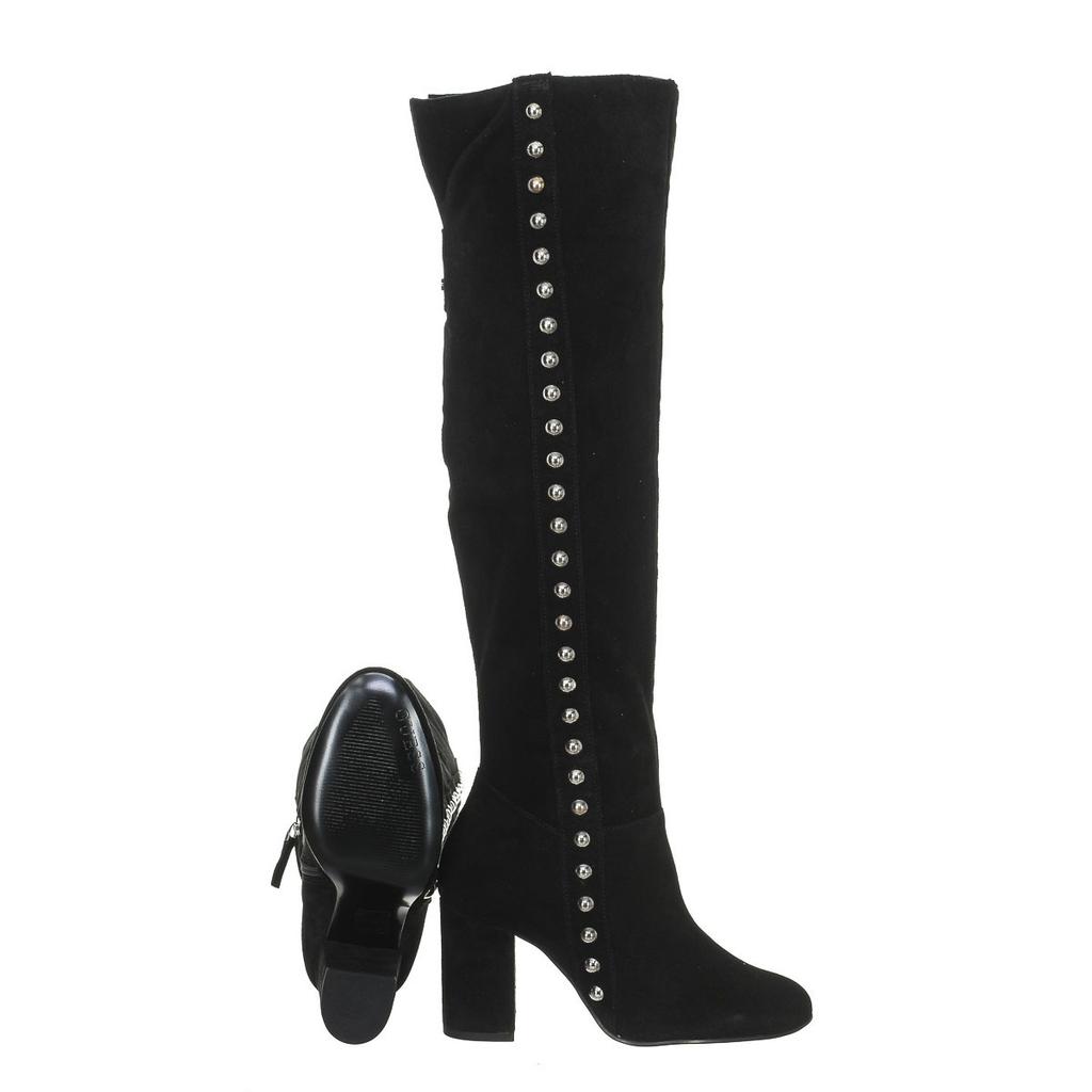 Женские замшевые сапоги на каблуке FLDAN3SUP11