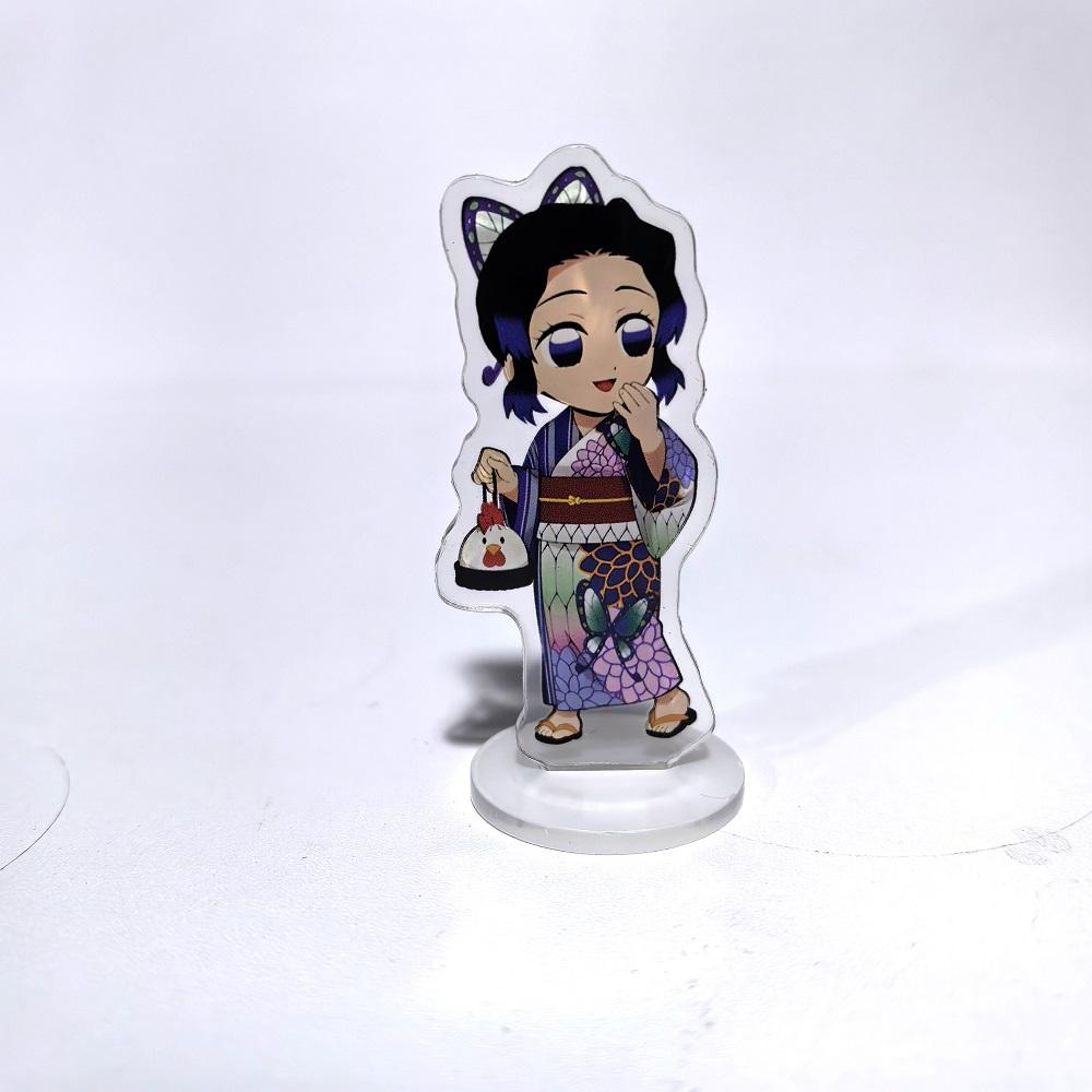 Япония Аниме Клинок Рассекающий Демонов Kimetsu No Yaiba Акриловый Стенд Модель Фигурка Камадо Танджиро Хашибира Иноске Настольное Украшение Тарелка Красивые Игрушки
