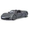 Bburago 1/24 Porsche 918 Spyder Серый / Металлическая модель автомобиля, Готовый продукт 18-21076 GY