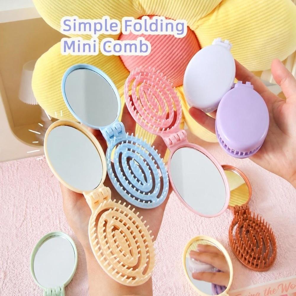 with Mirror Foldable Hair Brush Mini Airbag Comb New Air Cushion Comb or Girls