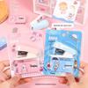 Cartoon Mini Stapler Set: Cute & Creative School Stationery Gift
