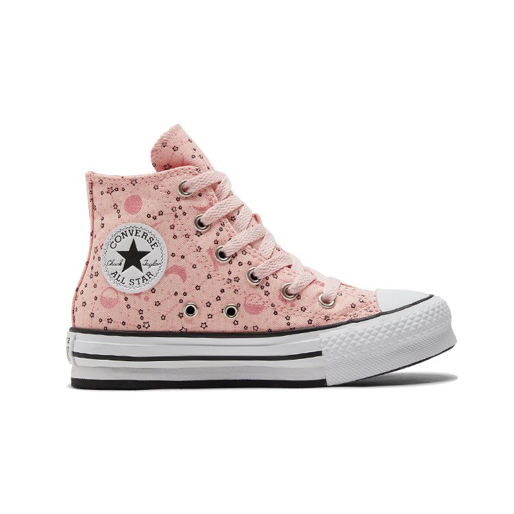 Converse Chuck Taylor All Star EVA Platform High GS Constellations - Детские кроссовки Storm Pink Pink-Salt Black 673105C
