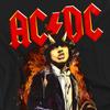 AC/DC Мужская футболка с огнём и рогами