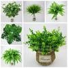 Outdoor Cloth Office Home Artificial Plant Foliage Bush Fake Leaf Green Grass