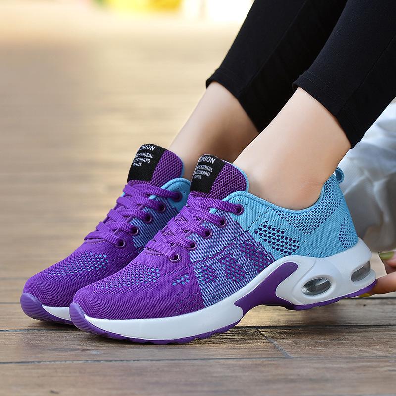 Женские дышащие модные кроссовки Fly Knit для бега и повседневной носки