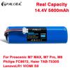 14.4V Sweeper Battery For Proscenic M7 MAX, M7 Pro, M8 Pro, U6, Philips FC8972, Haier TAB-T530S, Lenovo LR1 Vacuum Cleaner