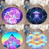 Fantasy Mushroom Printing Pattern Circular Carpet Home Living Room Sofa Children's Room Floor Decoration Soft Carpet